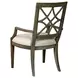 Savona Versaille Painted Upholstered Genieve Arm Chair Set of 2