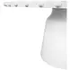 Lucian Matte White Lacquer 61.5" Dining Table With Studded Edge Top And Tapered Base
