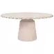 Lucian White Oak 61.5" Dining Table With Studded Edge Top And Tapered Base