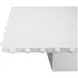 Lucian Matte White Lacquer 85.75" Dining Table With Studded Edge Top And Tapered Base