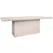 Lucian White Oak 85.75" Dining Table With Studded Edge Top And Tapered Base
