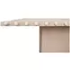 Lucian White Oak 85.75" Dining Table With Studded Edge Top And Tapered Base