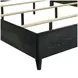 Skyline Onyx and Gray King Upholstered Panel Bed