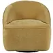 Lulu Gold Upholstered Swivel Accent Chair
