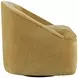 Lulu Gold Upholstered Swivel Accent Chair