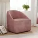Lulu Red Upholstered 360 Swivel Accent Chair