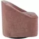 Lulu Red Upholstered 360 Swivel Accent Chair