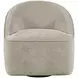 Lulu Brown Upholstered Swivel Accent Chair