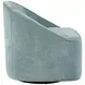 Lulu Blue Upholstered Swivel Accent Chair