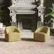 Lulu Gold Upholstered Swivel Accent Chair
