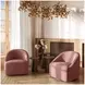 Lulu Red Upholstered Swivel Accent Chair
