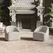 Lulu Brown Upholstered Swivel Accent Chair