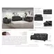 Calizor Black Leather 88" Sofa