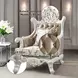 Vanaheim Gold Upholstered Accent Chair with Pillow and Nailhead Trim