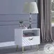 Gaines White High Gloss Rectangular End Table