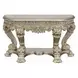 Danae Champagne and Gold D Shape Sofa Table