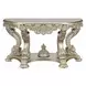 Sorina Antique Gold D Shape Sofa Table