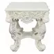 Adara Antique White Square End Table