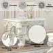 Adara Antique White Square End Table