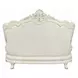 Adara Pearl White Living Room Set with Pillows and Nailhead Trim