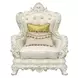 Adara Pearl White Living Room Set with Pillows and Nailhead Trim