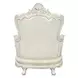 Adara Pearl White Living Room Set with Pillows and Nailhead Trim