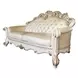 Vendome Champagne 96" Sofa with Pillows and Nailhead Trim
