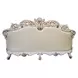 Vendome Champagne 96" Sofa with Pillows and Nailhead Trim