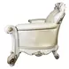 Vendome Champagne 96" Sofa with Pillows and Nailhead Trim