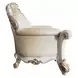 Vendome Champagne 70" Loveseat with Pillows and Nailhead Trim