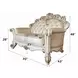 Vendome Champagne 70" Loveseat with Pillows and Nailhead Trim