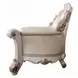Vendome Champagne 70" Living Room Set with Pillows and Nailhead Trim