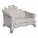 Vendome II Two Tone Ivory 66" Loveseat with Pillow and Nailhead Trim
