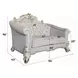 Vendome II Two Tone Ivory 66" Loveseat with Pillow and Nailhead Trim