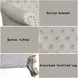 Vendome II Two Tone Ivory 66" Loveseat with Pillow and Nailhead Trim