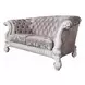 Versailles Ivory 76" Loveseat with Pillow and Nailhead Trim