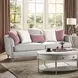 Kasa Beige 94" Sofa with Pillows
