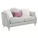 Kasa Beige 66" Loveseat with Pillows