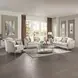 Kasa Beige Upholstered Lounge Chair with Pillow