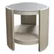 Kasa Gray and Champagne Sintered Stone Top Occassional Table Set