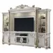 Vendome Antique Pearl 131" TV Stand with LED