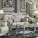 Dresden Antique Pearl 86" Sofa with Nailhead Trim