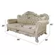 Dresden Antique Pearl 86" Sofa with Nailhead Trim
