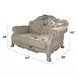 Dresden Antique Pearl 64" Loveseat with Pillow and Nailhead Trim