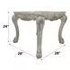 Dresden Bone White Rectangular End Table
