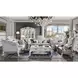 Dresden Beige 73" Loveseat with Pillow and Nailhead Trim