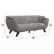 Nayeli Brown 86" Sofa