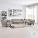 Nayeli Brown Linen 65" Loveseat