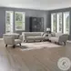 Nayeli Brown Linen 65" Loveseat