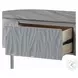 Yukino Gray High Gloss and Chrome Oval Coffee Table